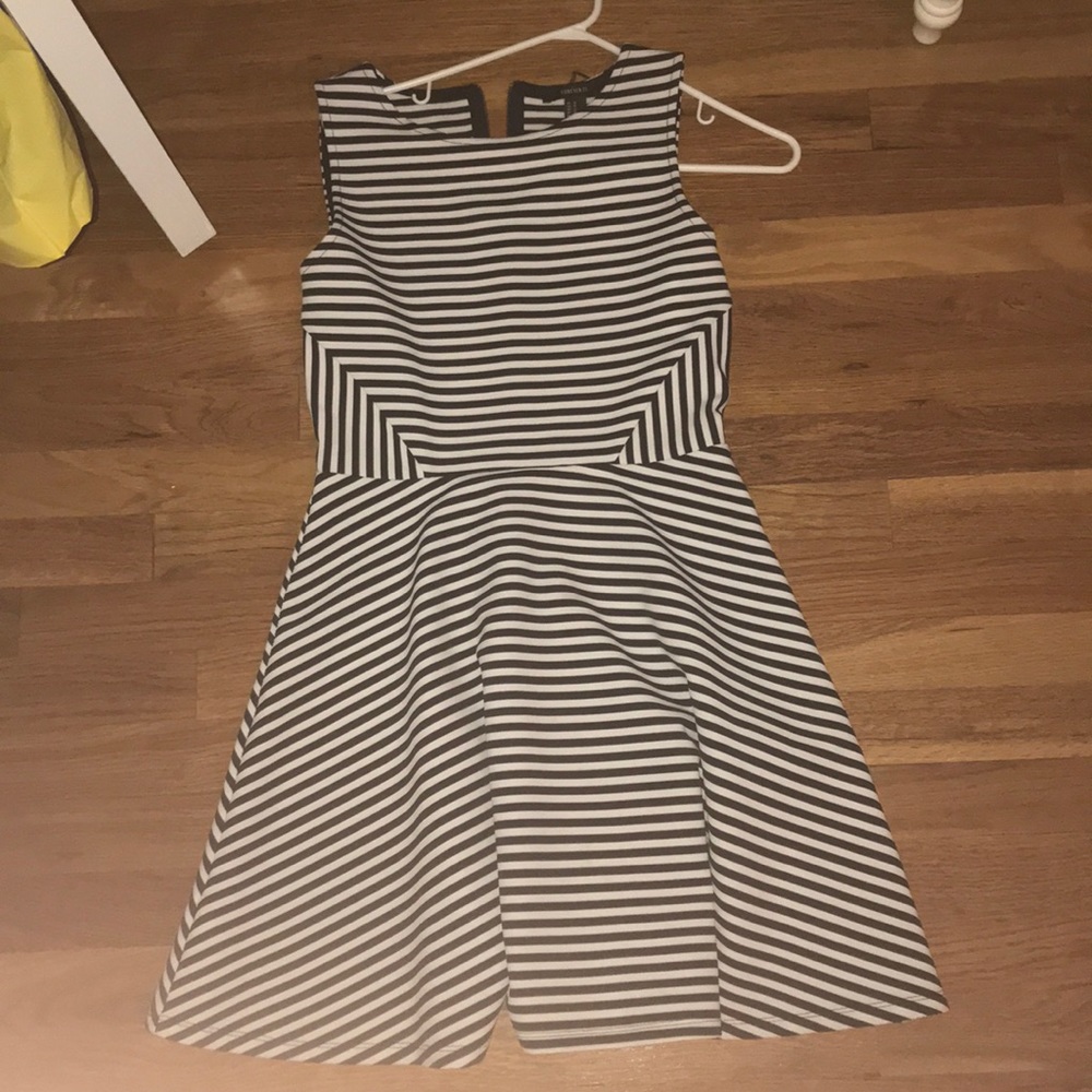 Striped paneled dress